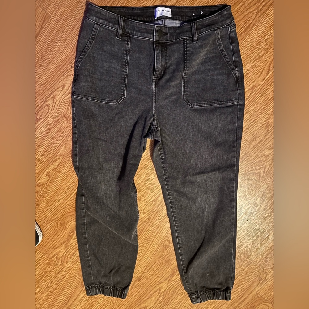 Stylish Black Women's jogger Jeans lane Bryant 14